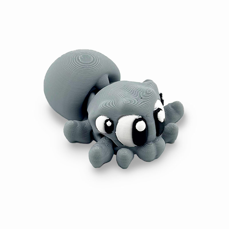 Urvan 3d. Araña gris2. Decoración personalizada para fiestas.